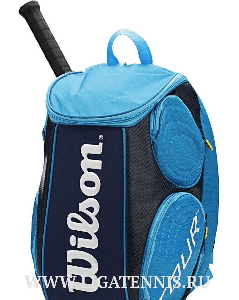 картинка Рюкзак WILSON Tour Molded Large Backpack Blue WRZ840496 от магазина Высшая Лига