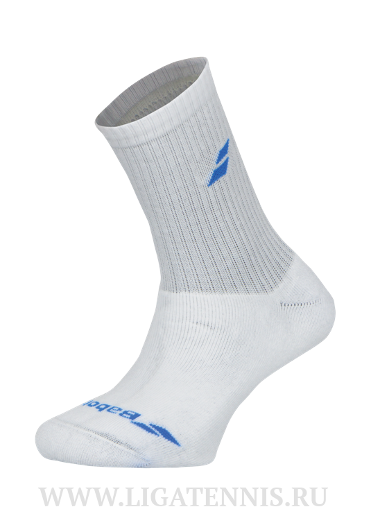 картинка Носки детские Babolat 3 Pairs Pack Socks 5JS18371 White/Diva Blue от магазина Высшая Лига