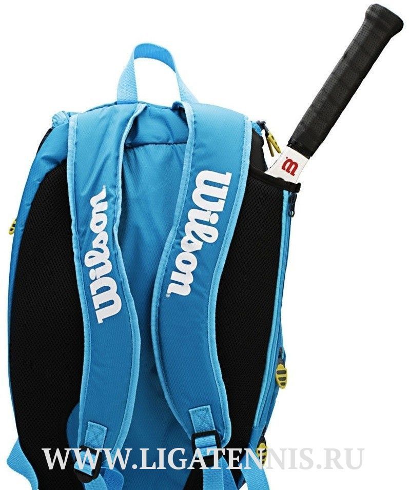 картинка Рюкзак WILSON Tour Molded Large Backpack Blue WRZ840496 от магазина Высшая Лига