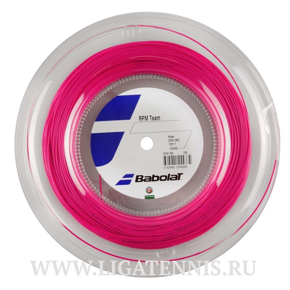 картинка Теннисная струна Babolat RPM Team Pink Бобина 200 метров от магазина Высшая Лига